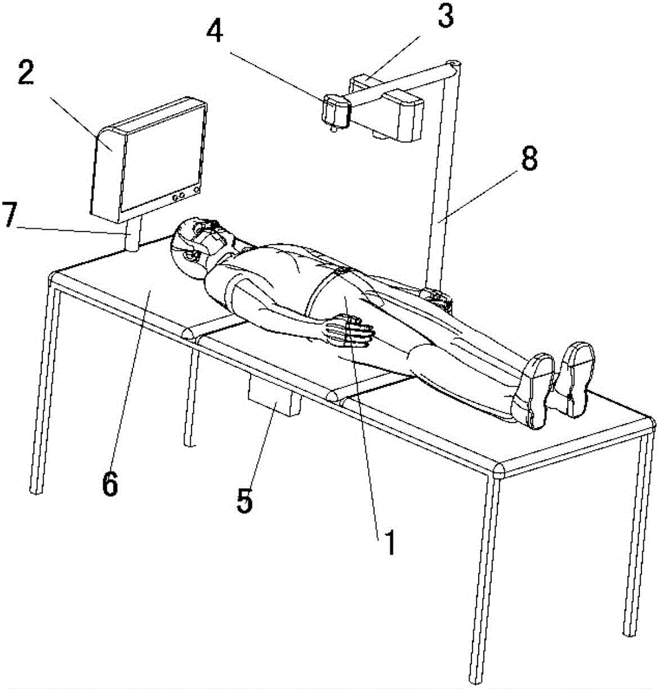 Simulation training system for carrying out batch wounded triage category and treatment process training