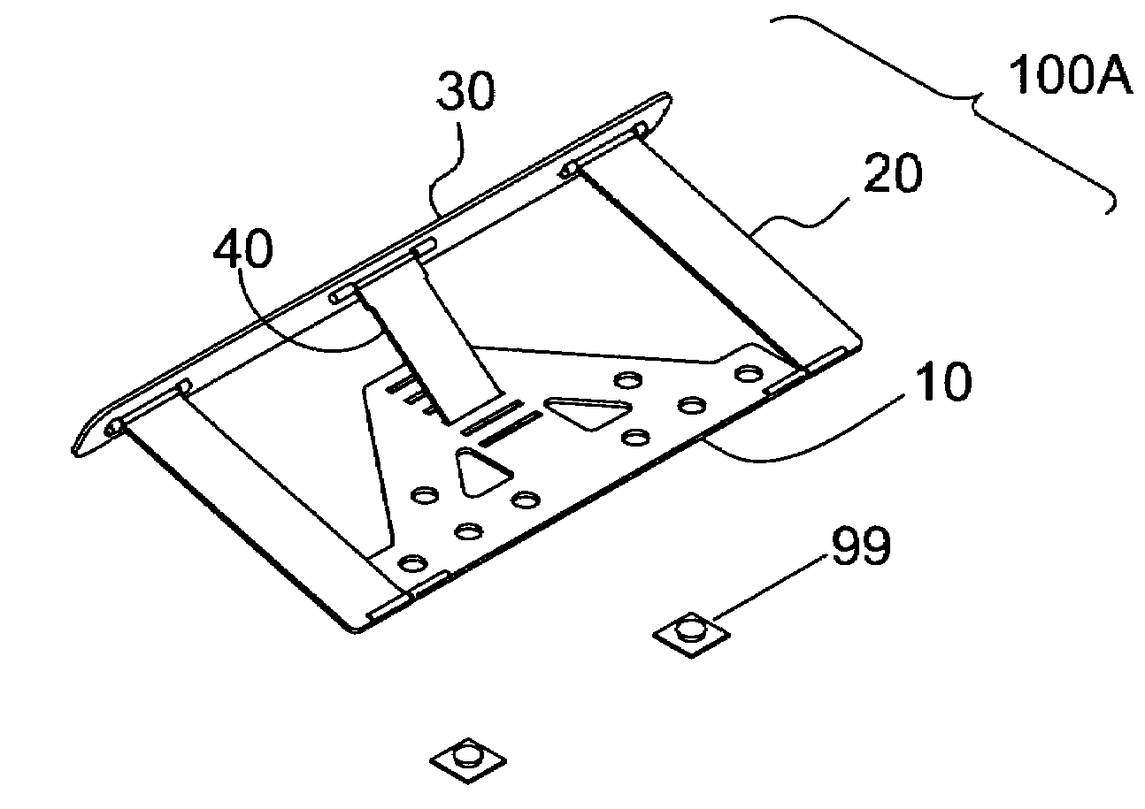 Laptop computer supporting device