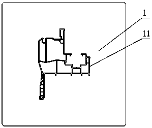 Profile forming mold of single-layer door frame