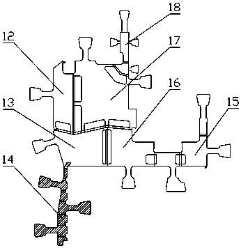 Profile forming mold of single-layer door frame