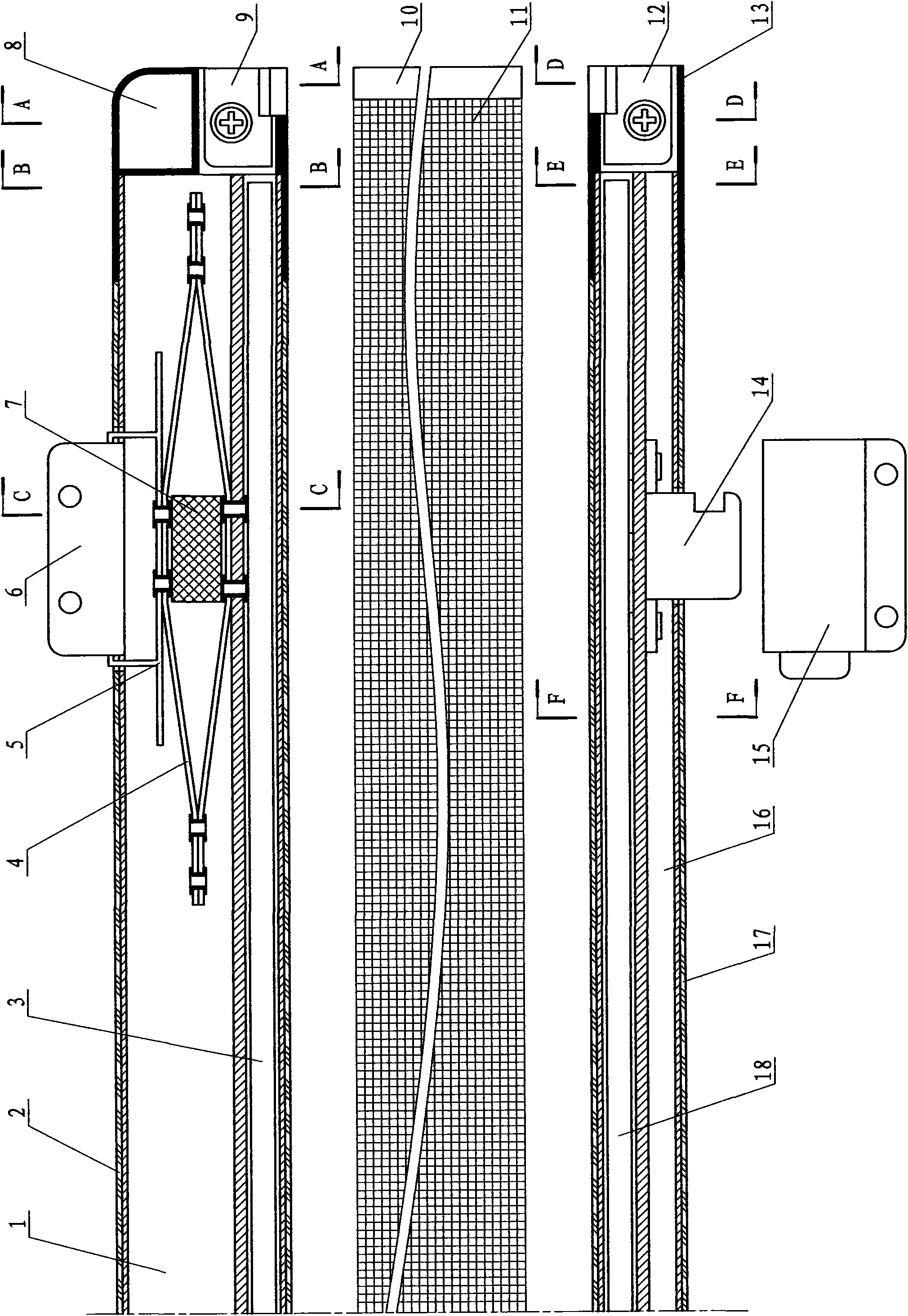 Elastic tightening type screen window