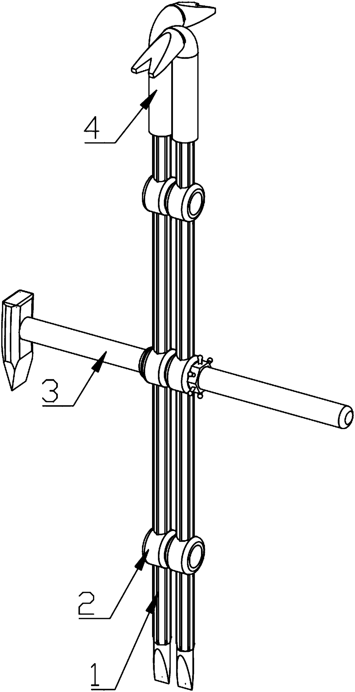 Small-scale demolition crowbar for industrial building engineering construction