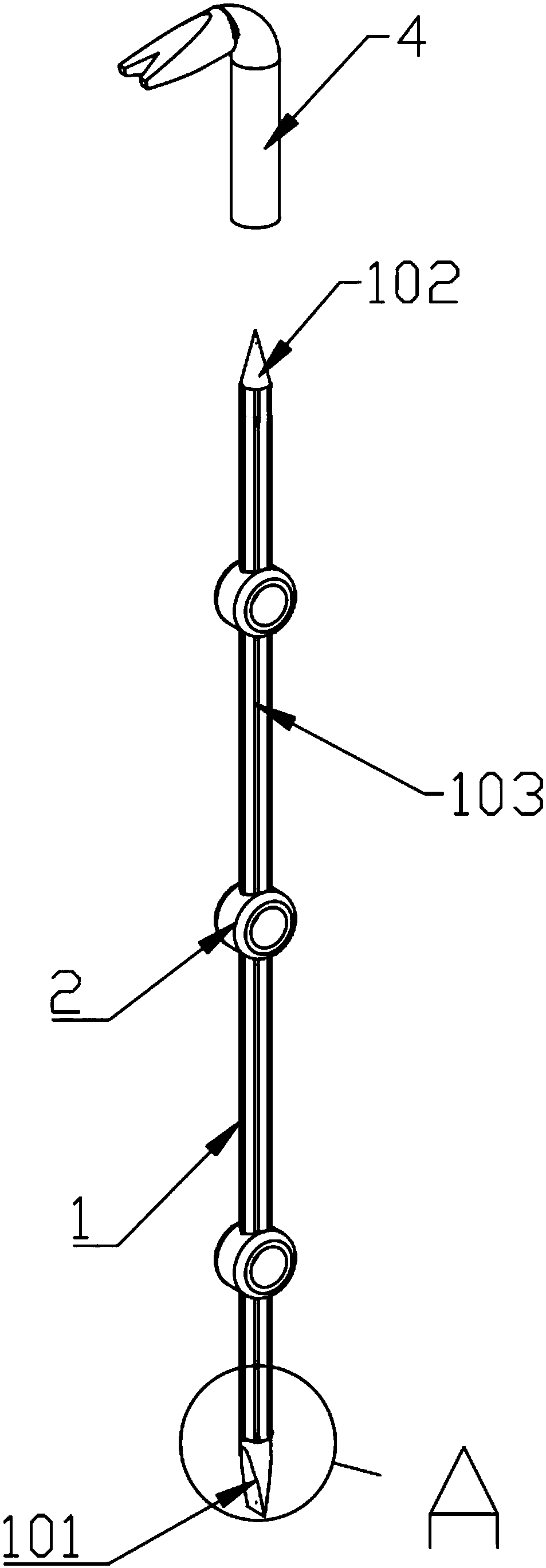 Small-scale demolition crowbar for industrial building engineering construction