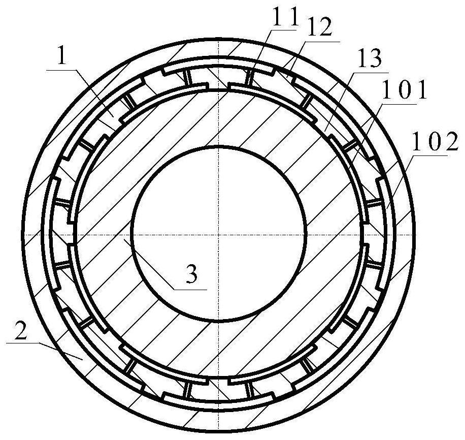 Device for testing dynamic characteristics of elastic ring type squeeze film damper
