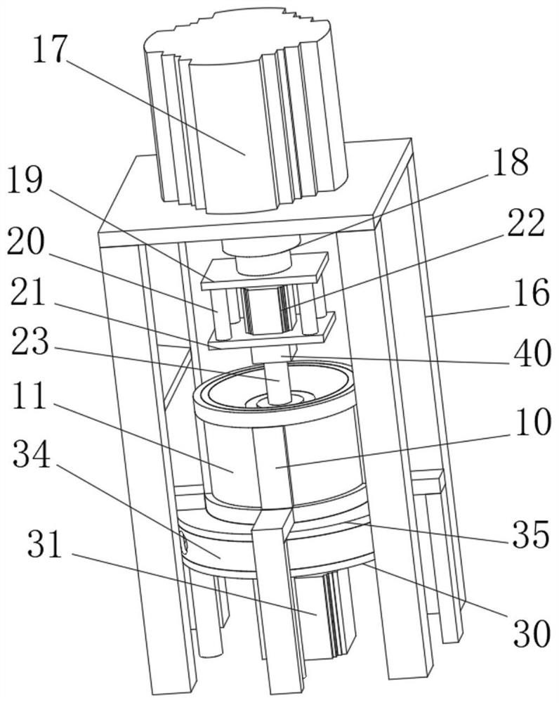 Grinding device for processing composite modified bentonite