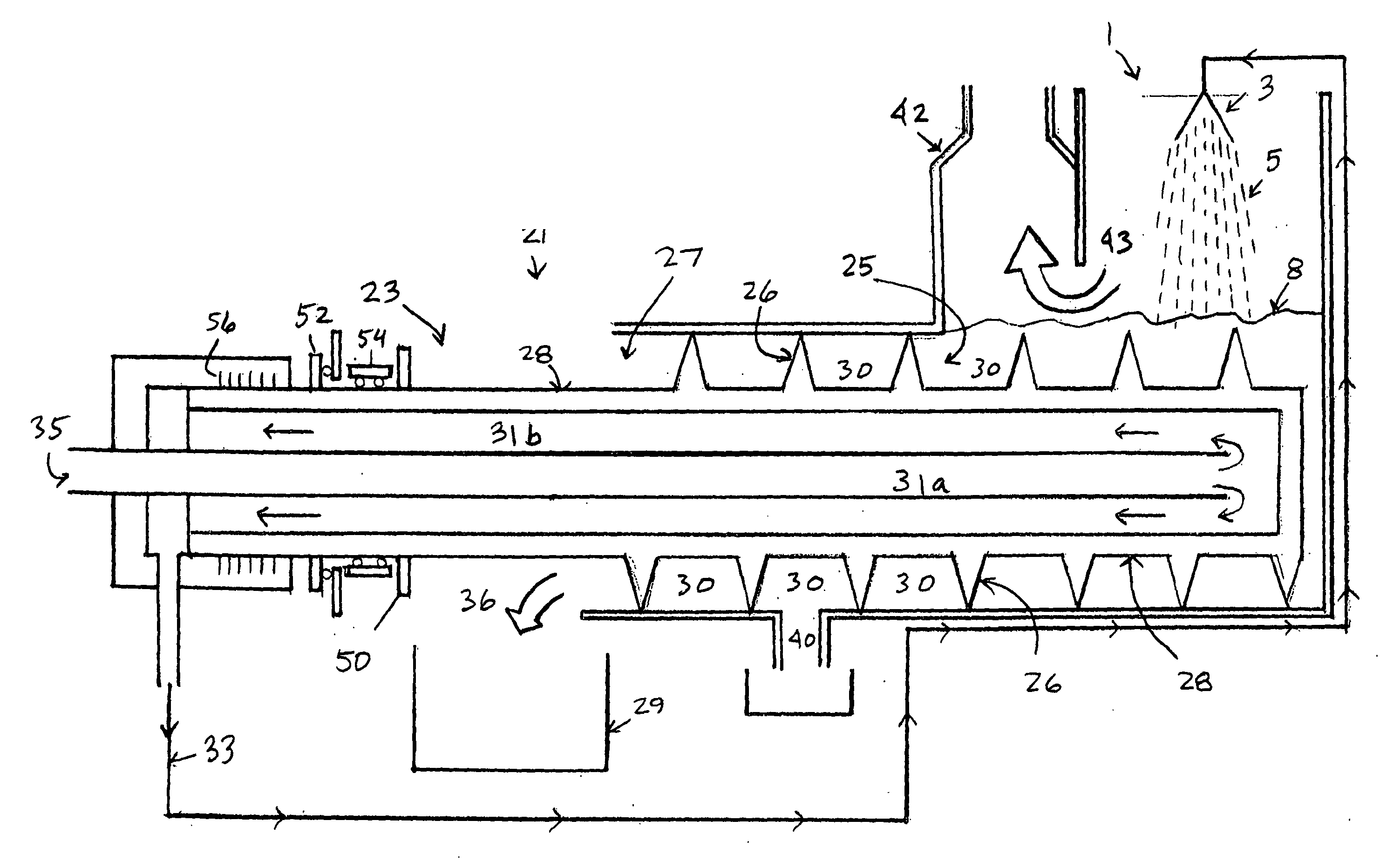 Desalination method and system using a continuous helical slush removal system