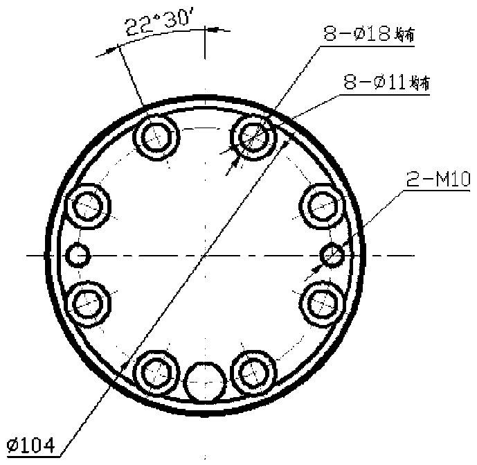 Flange centre grinding method