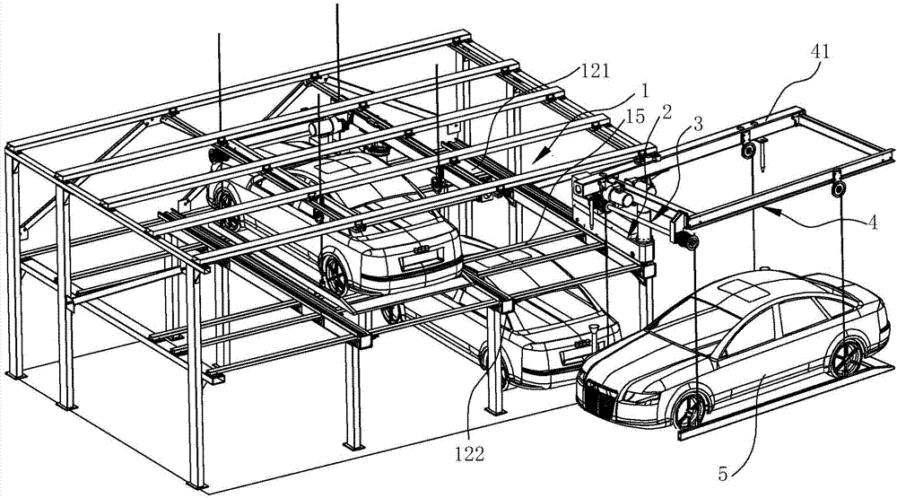 Avoidance-free lifting type parking device