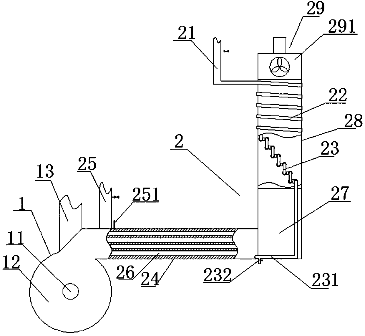 Waste heat conversion integrated large stove