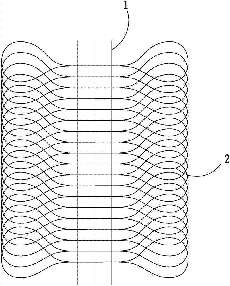 Dense arrangement type filler