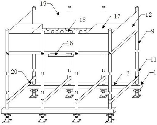 Scaffold convenient to adjust for constructional engineering