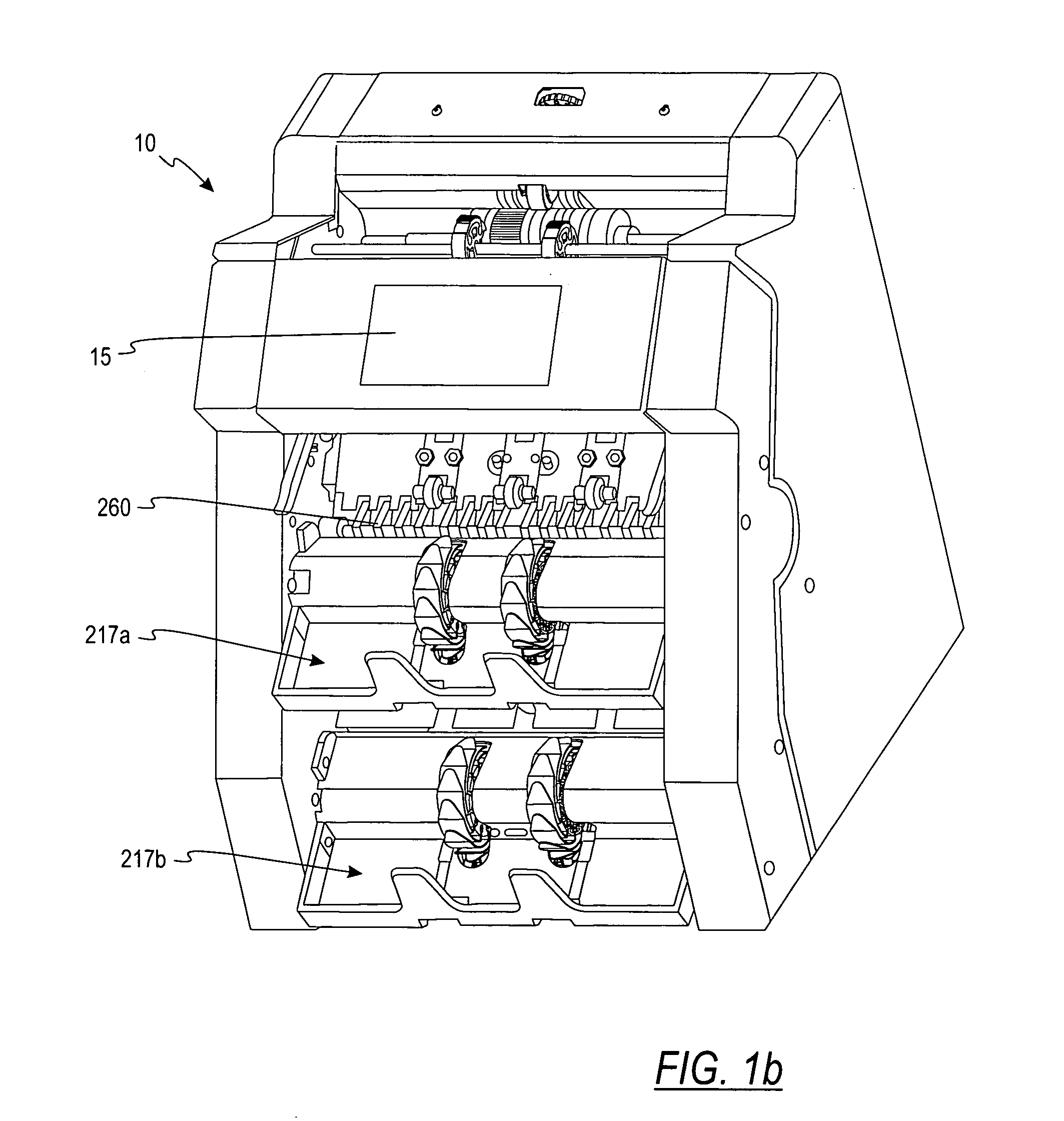 Currency processing device having a multiple stage transport path and method for operating the same