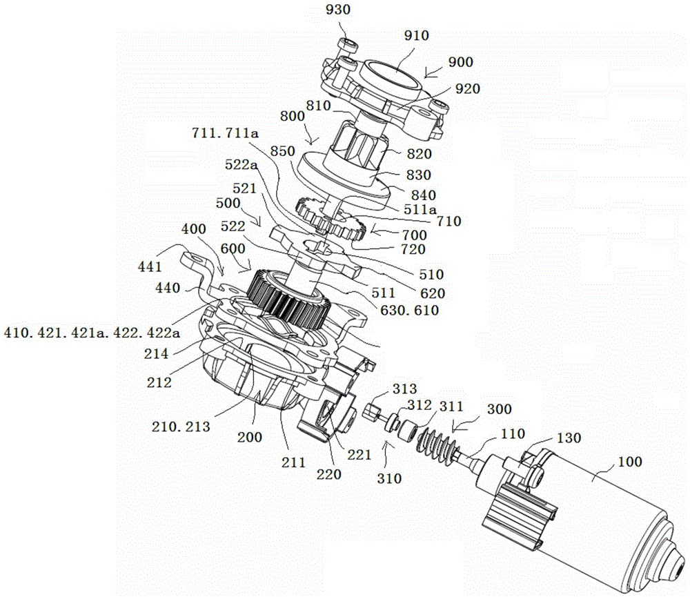 Motor assembly for lifting seat and vehicle seat containing motor assembly