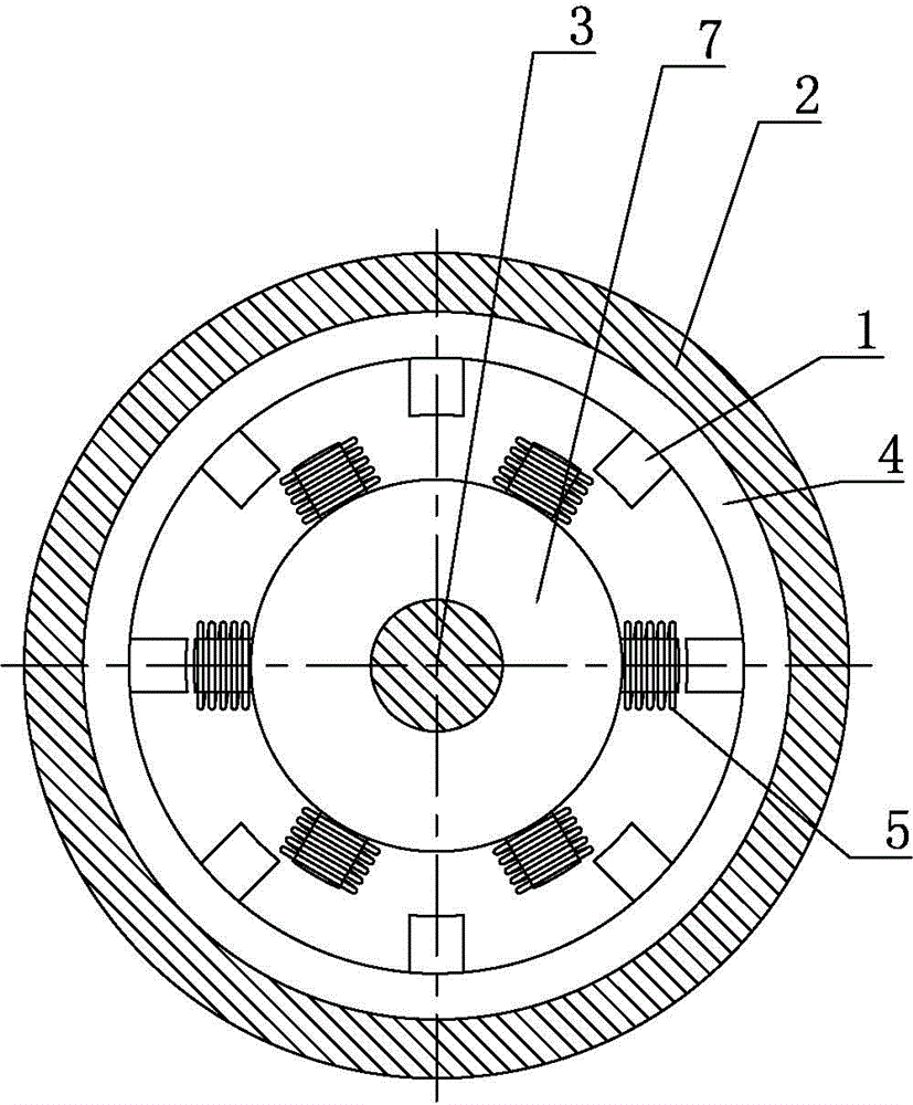 Switch reluctance machine applied to elevator traction machine