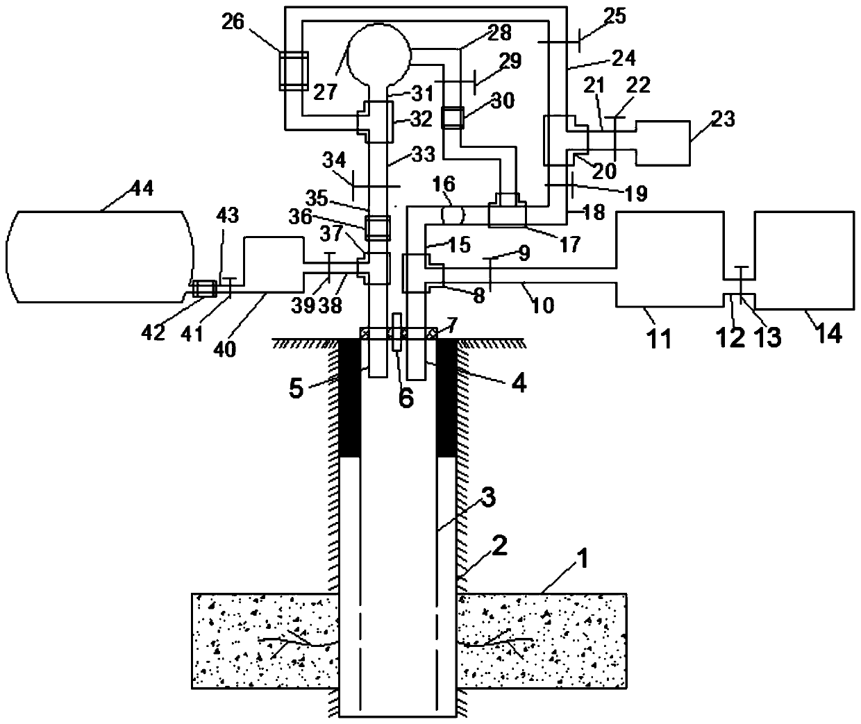 Large-temperature-difference freeze-thaw cycle method for production increase of surface borehole