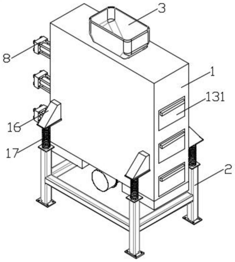 Grading and screening device for artificial diamond production