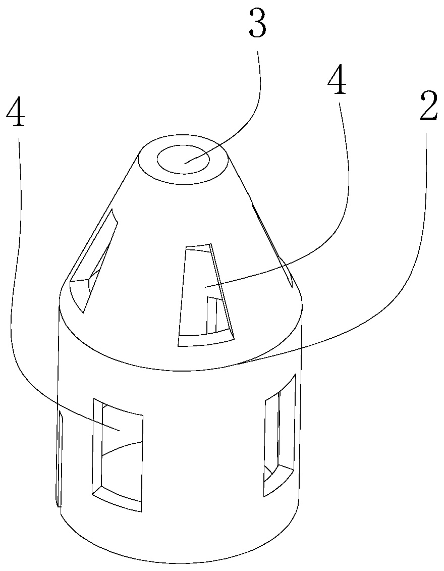 Combustion-supporting device for low-temperature pyrolysis furnace of garbage