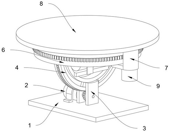 Model multi-angle display device for building teaching