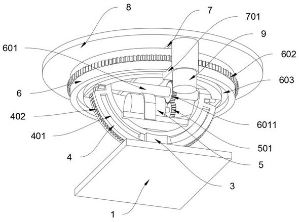 Model multi-angle display device for building teaching