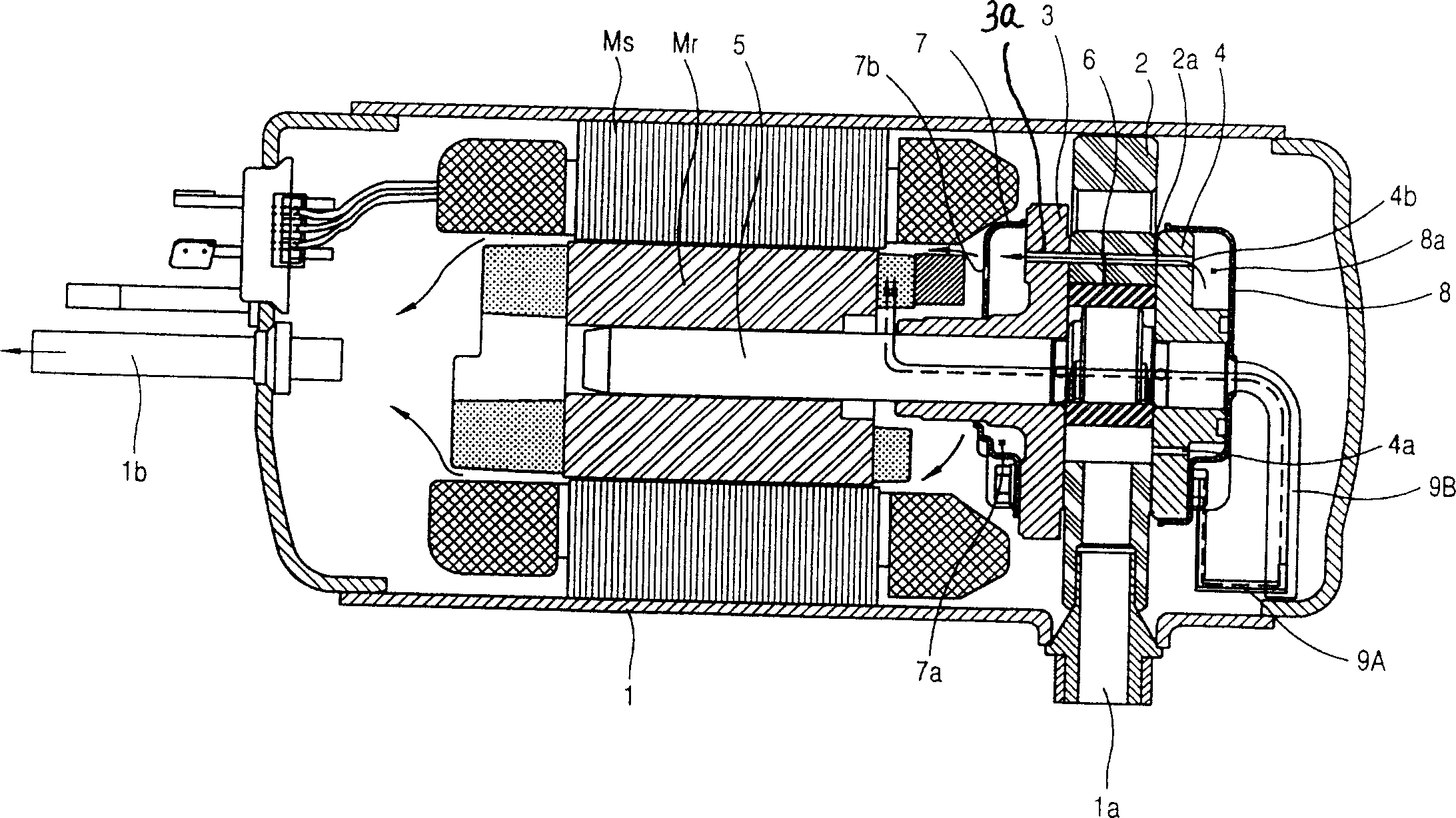 Oil supply device for horizontal compressor