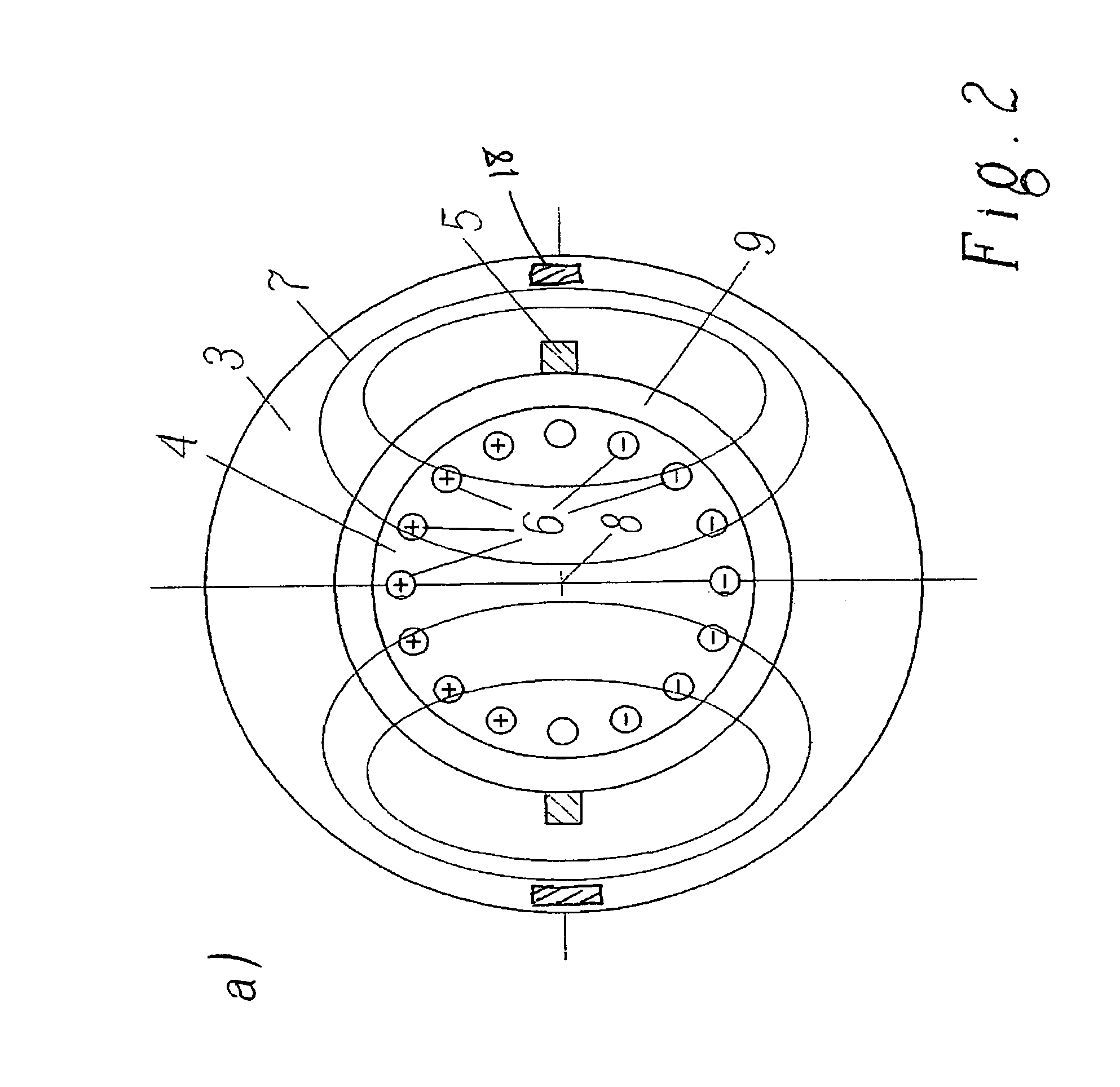 Method and device for compensating the armature reaction of a rotating exciter