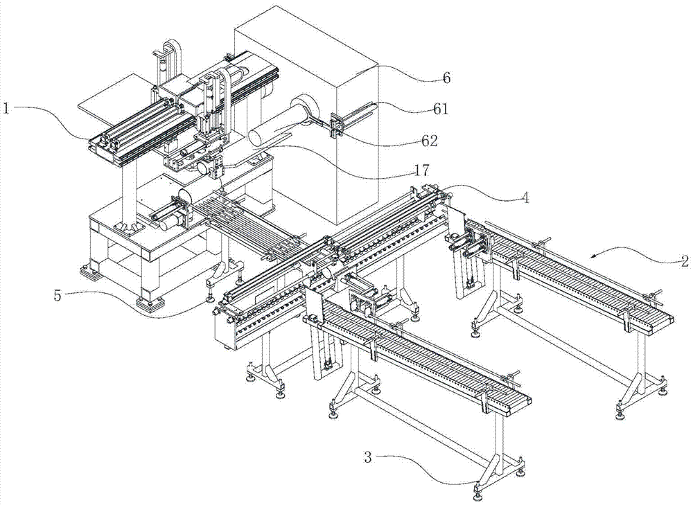 A kind of automatic feeding machine for reaming station of compressor casing