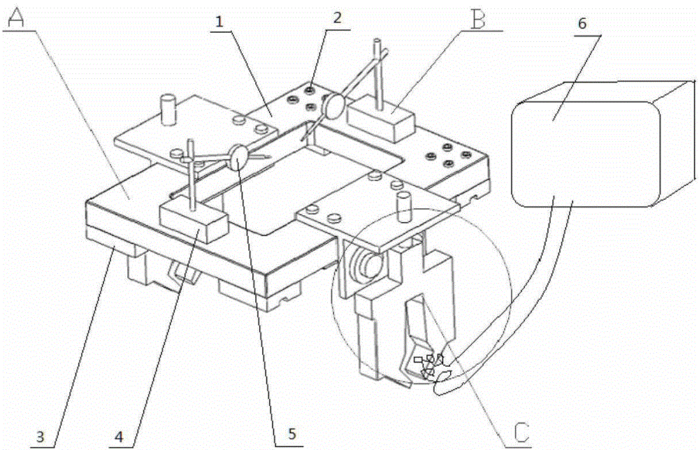 Method and special rack capable of adjusting position of suspended beam screw rod to guide rail