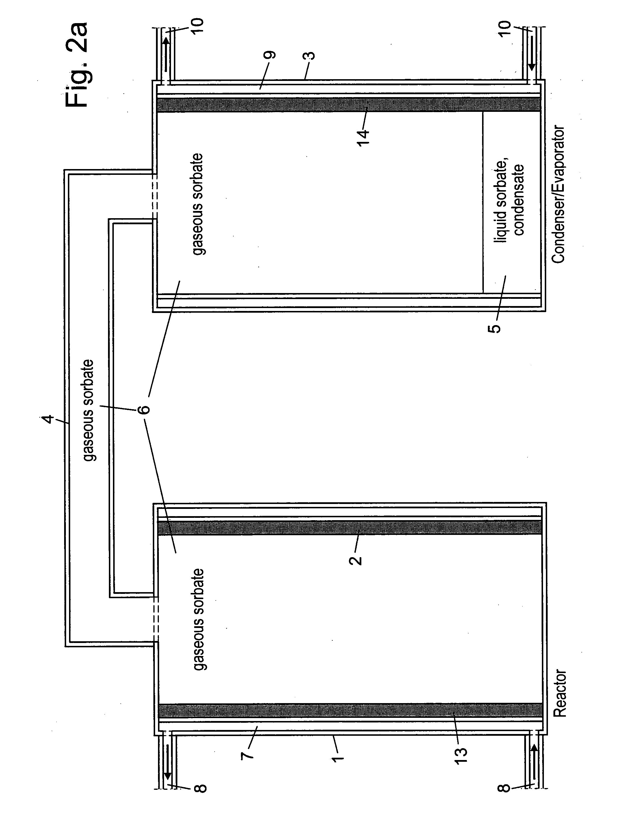 Chemical heat pump working with a hybrid substance