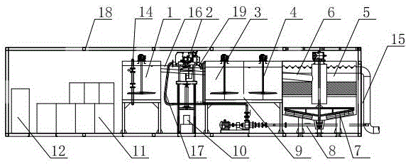 Emergent riverway water treatment device