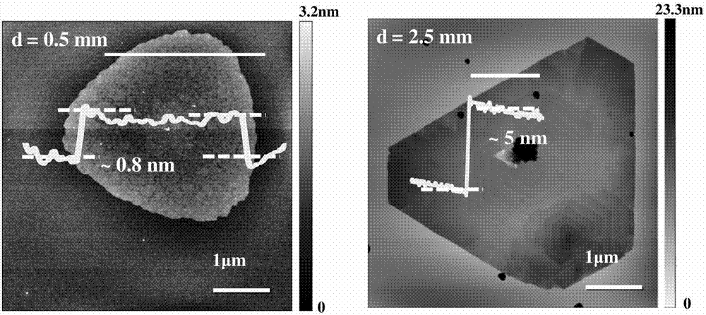 Preparation method for HfS2 signal crystal nanosheet