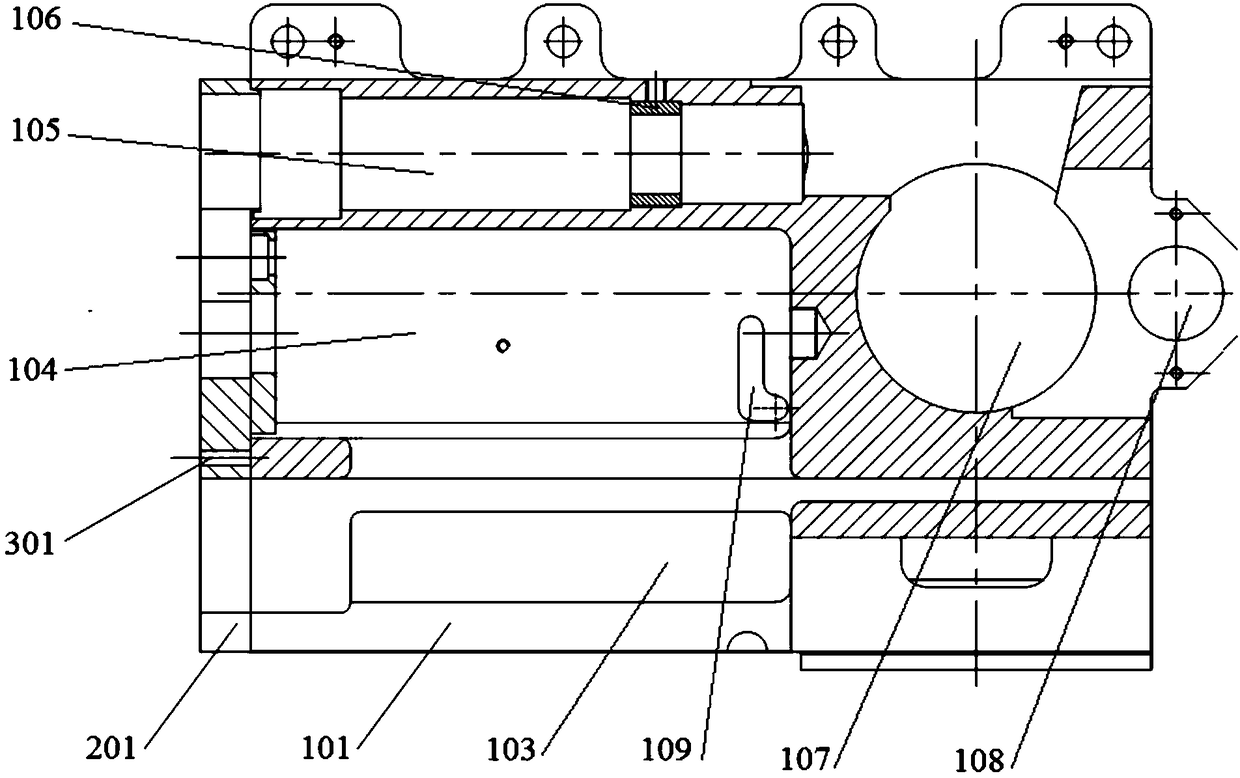 L-shaped dual-steering-engine-body structure