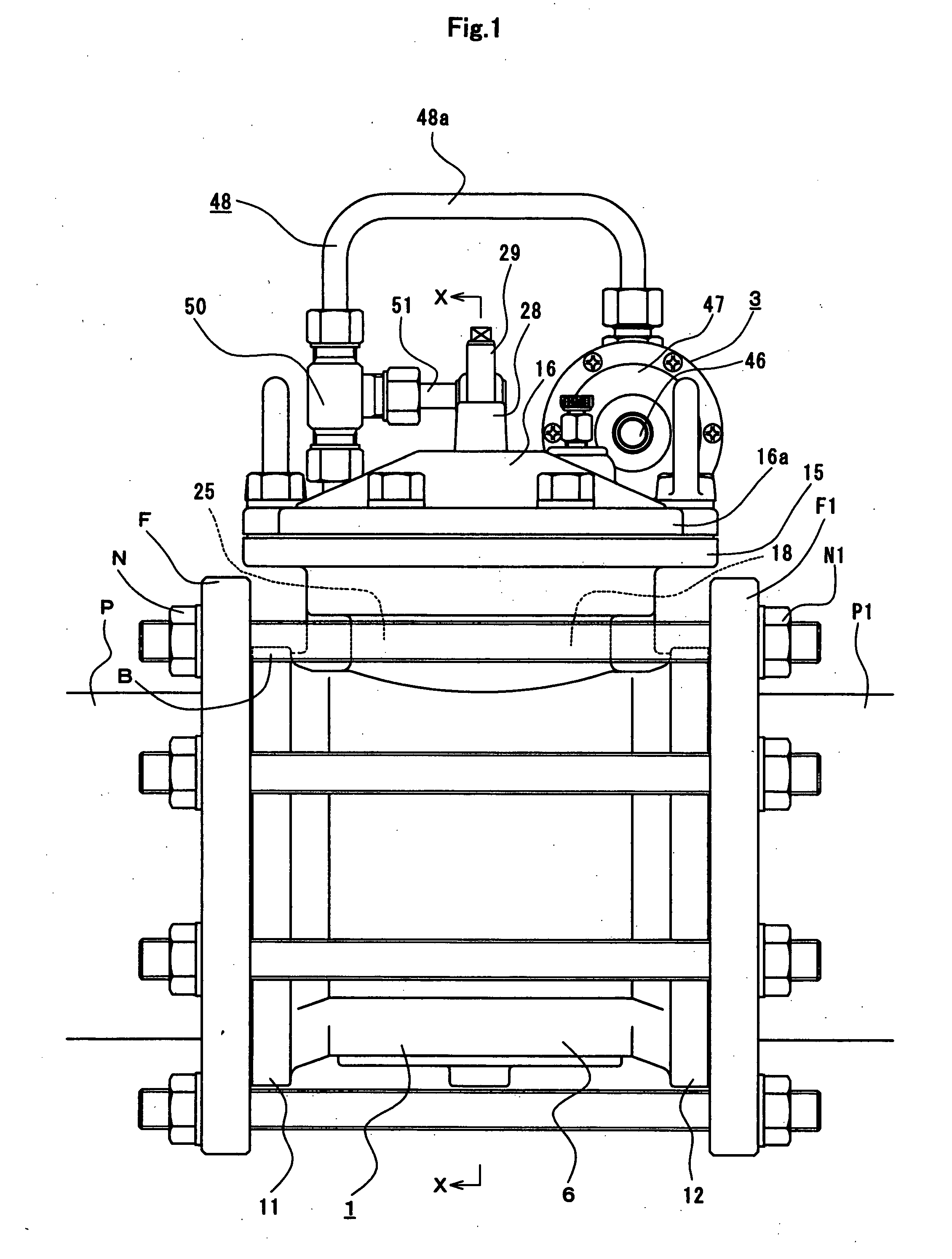 Wafer-shaped pilot-type valve