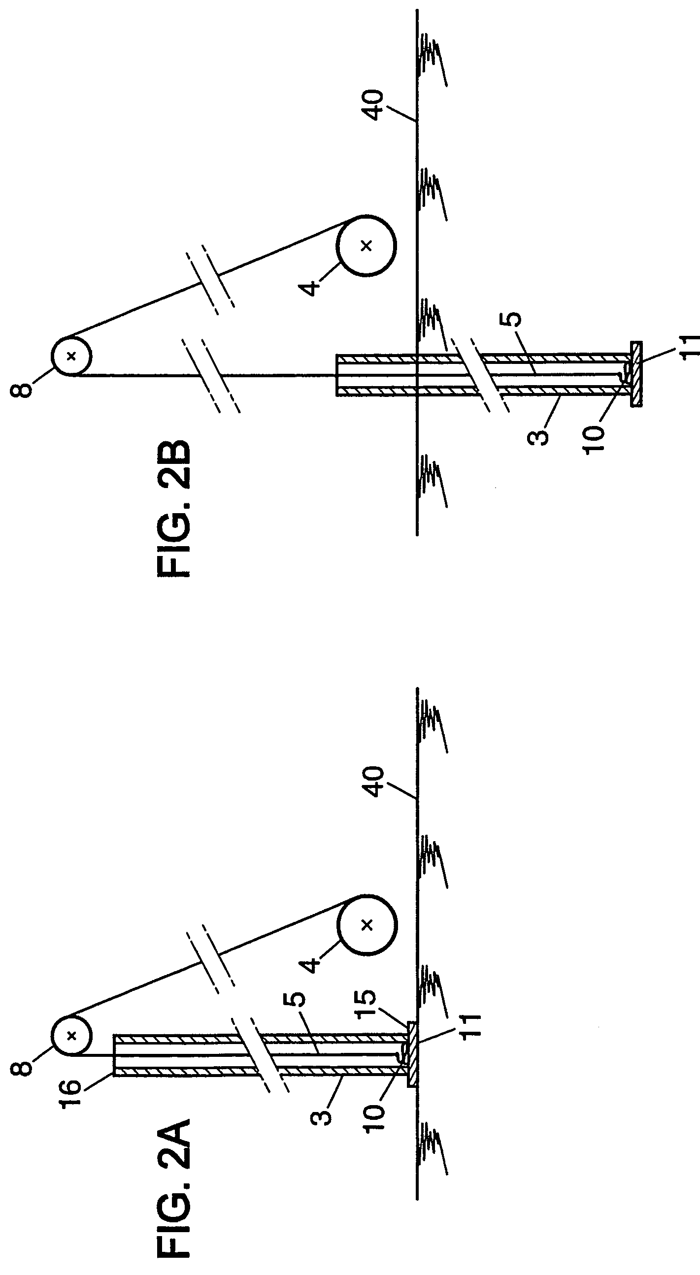 Method and device for inserting a drainage wick