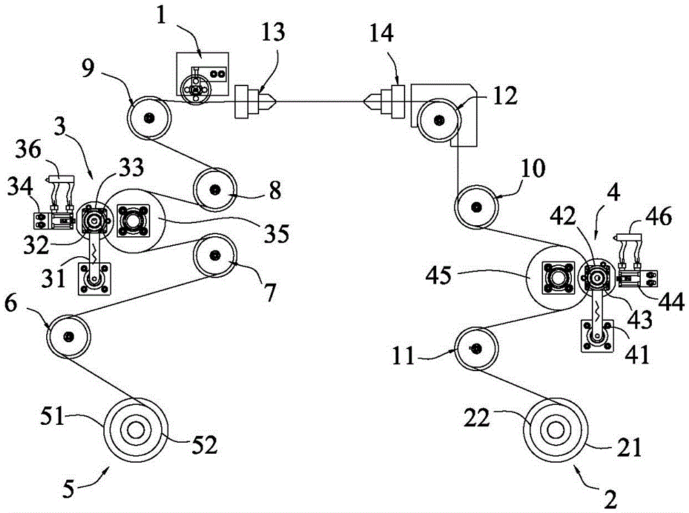 Reciprocating high-speed wire walking static constant tension control system