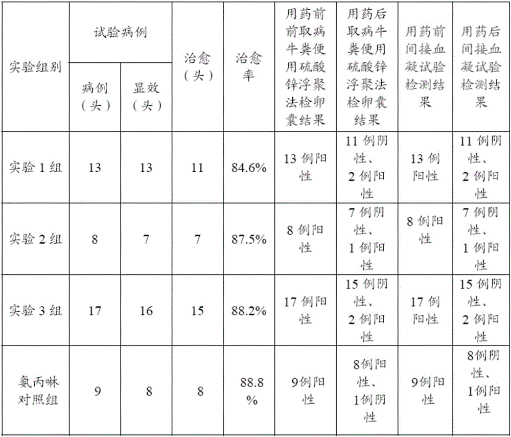 Traditional Chinese medicine composition for treating buffalo sarcosporidiasis