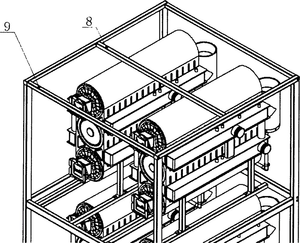 Crane supporting device for field installation of boiler