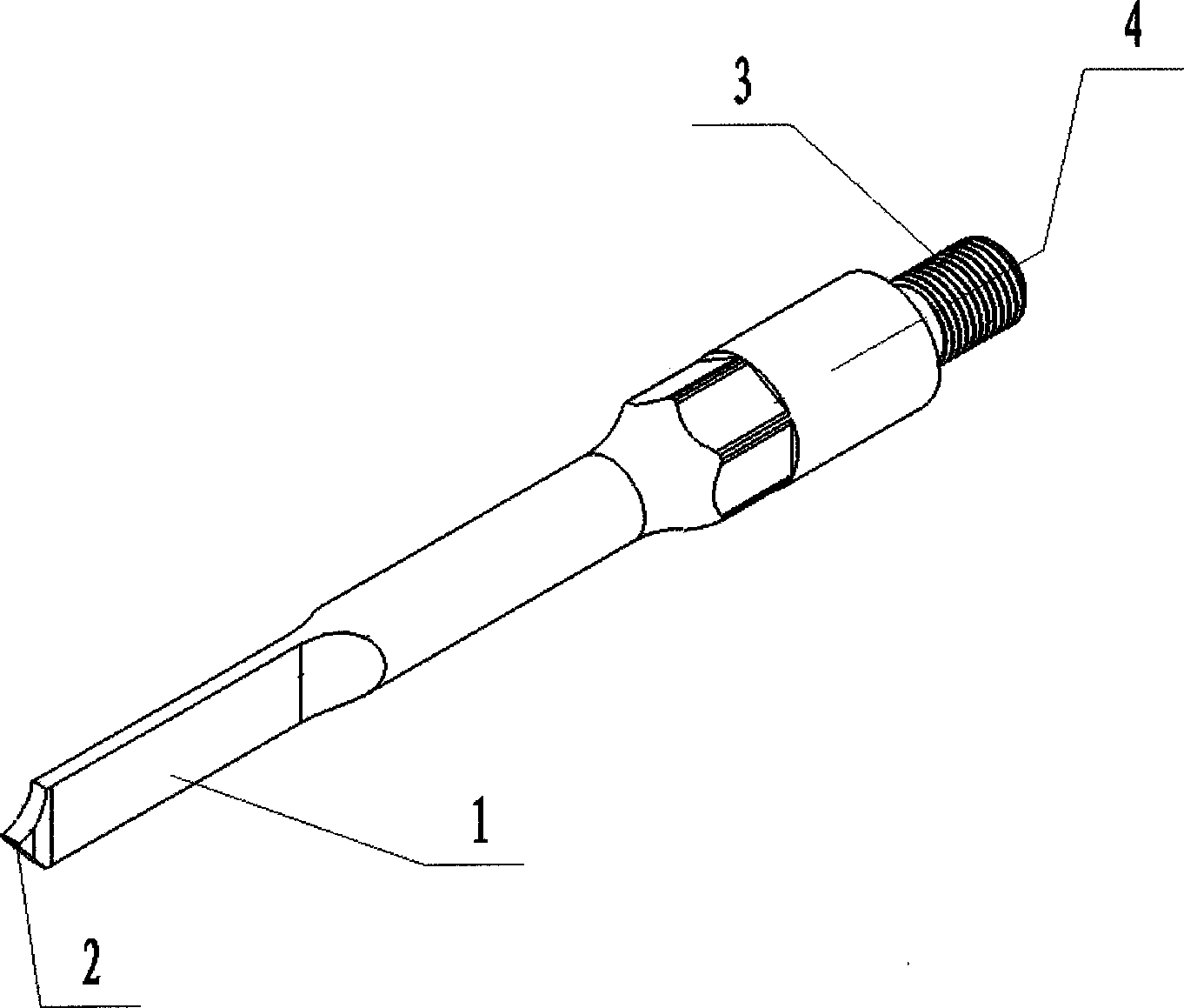 Ultrasonic bone knife head