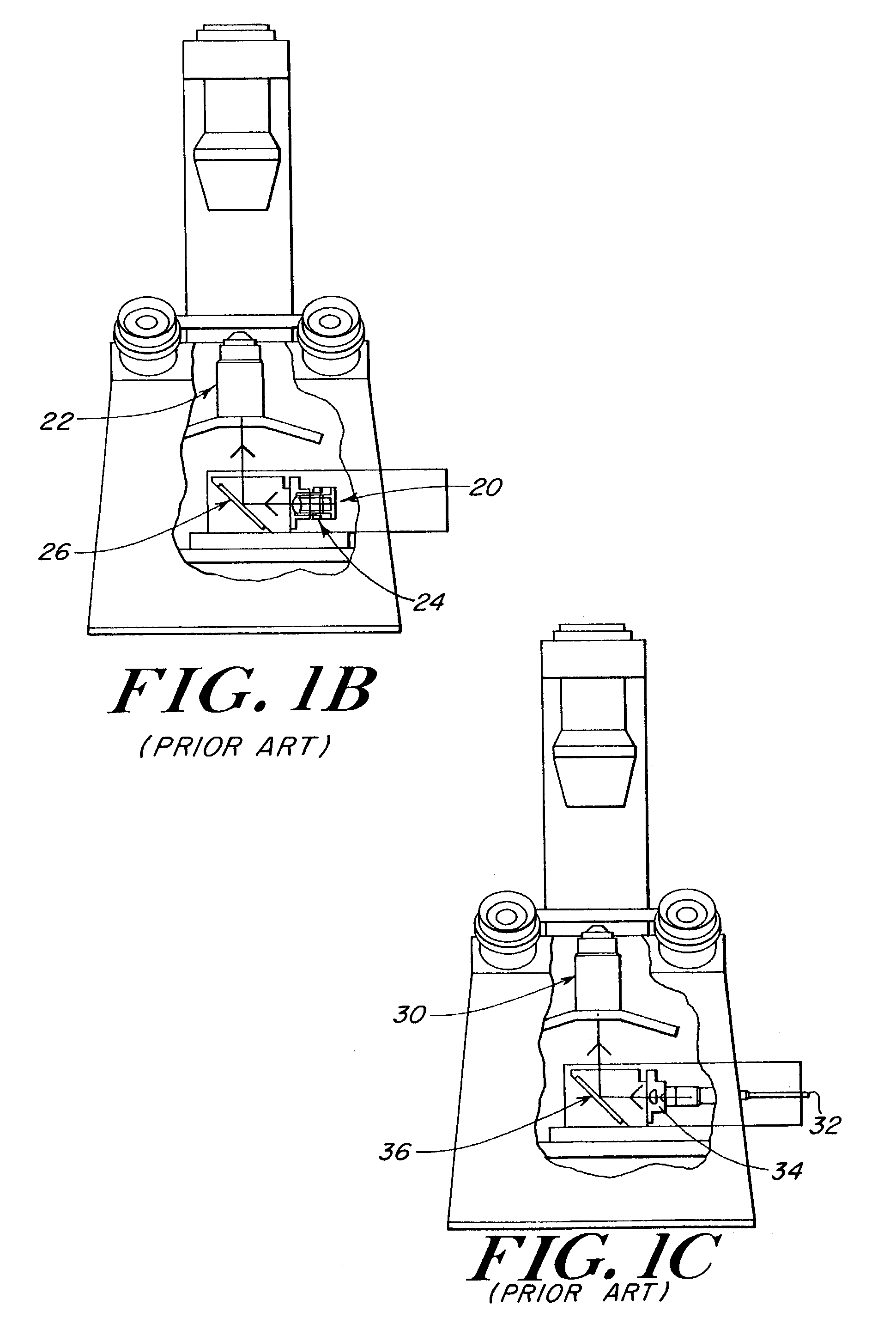 Microscope turret mounted laser EPI-illumination port