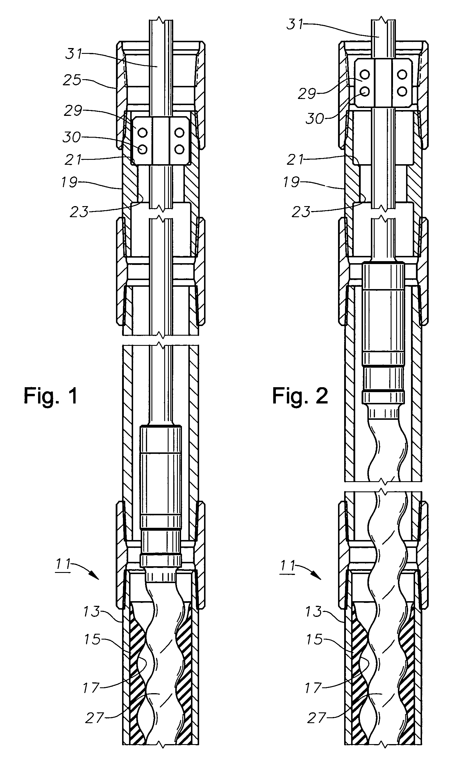 Method and apparatus for aligning rotor in stator of a rod driven well pump