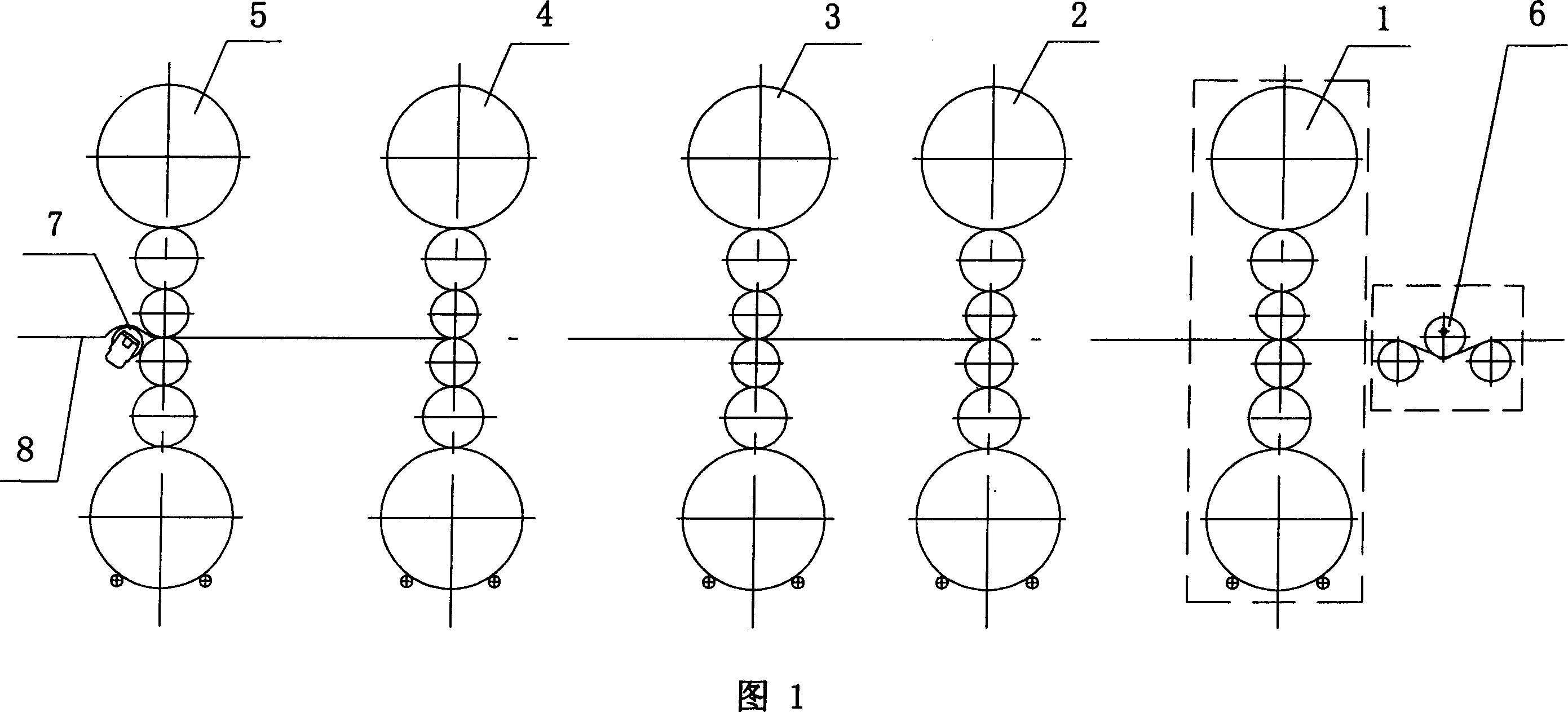 Method for preventing vibration of steel bar under high-speed rolling station of ultra-thin plate