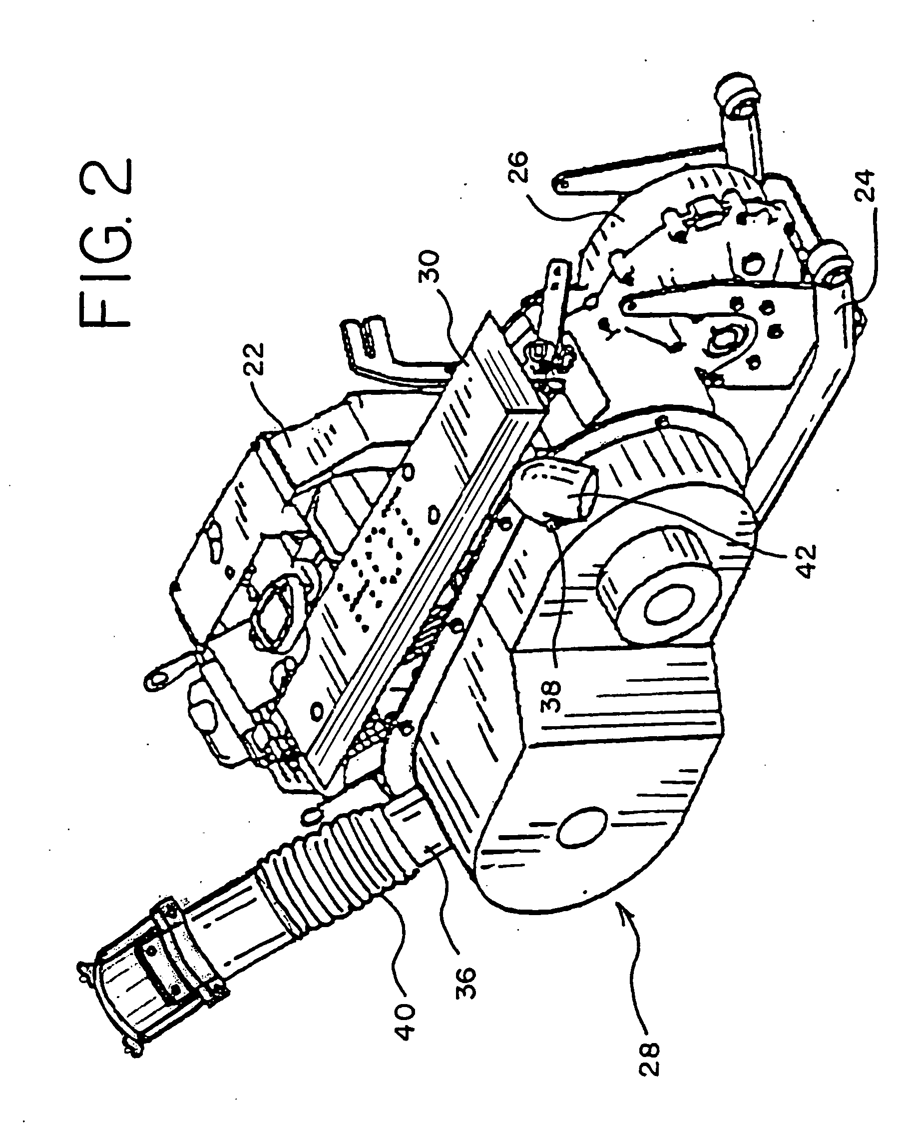 Positive air flow drive train unite for utility vehicle