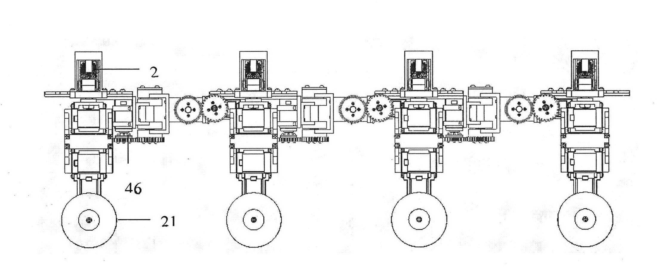 Multi-joint chain link-type robot based on modularization