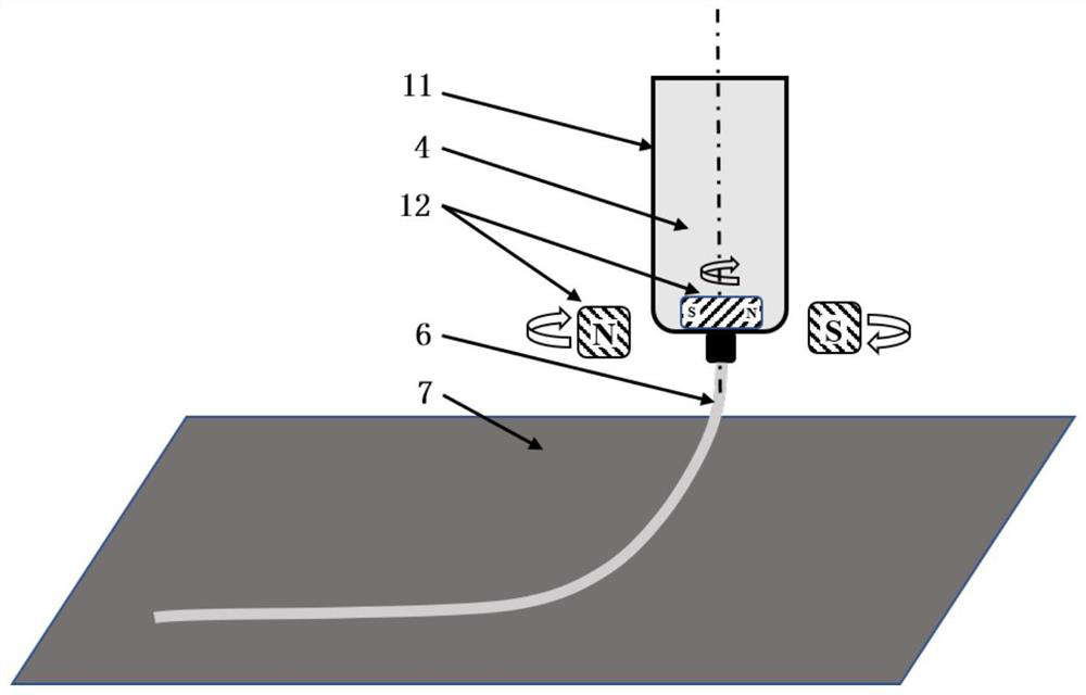 A device for homogenizing direct-writing solar cell electrodes