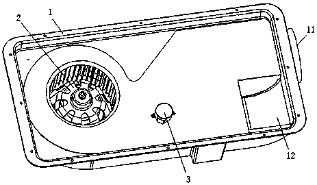 Exhaust device with refrigeration function and heating function