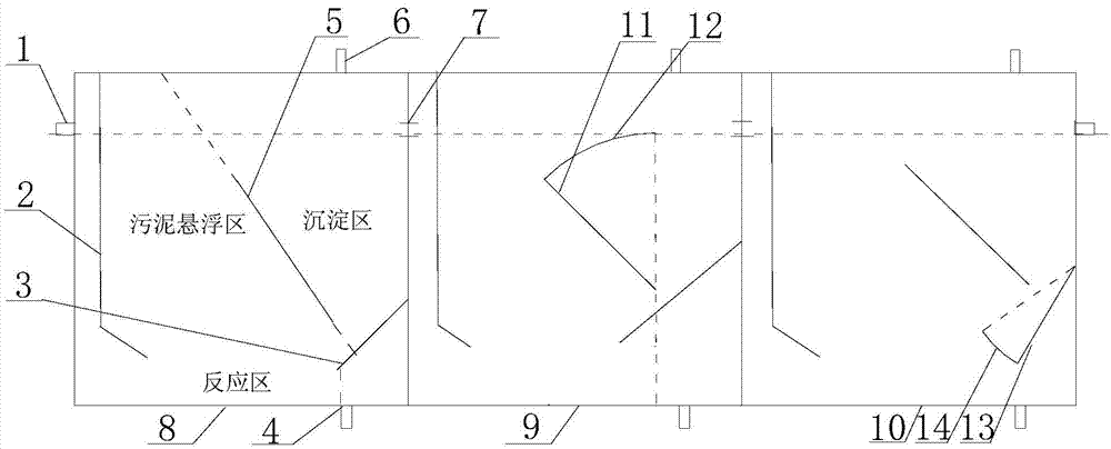 Gas guide type anaerobic reactor