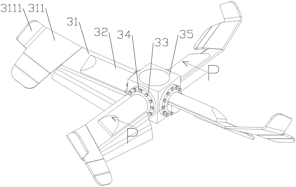 Pulp tank agitator