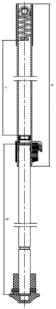 Bipod capable of achieving tube back end compression ejection