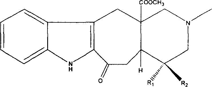 Indole group alkaloid of sector Gouyahua, and application for preparing drug-breaking medicine