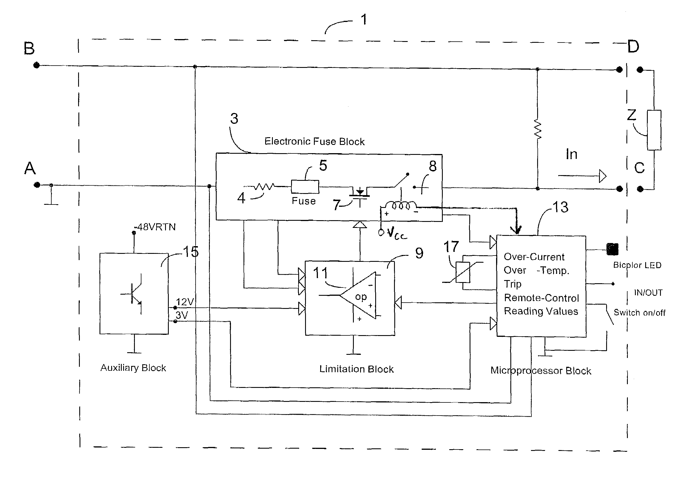 Electronic circuit breaker