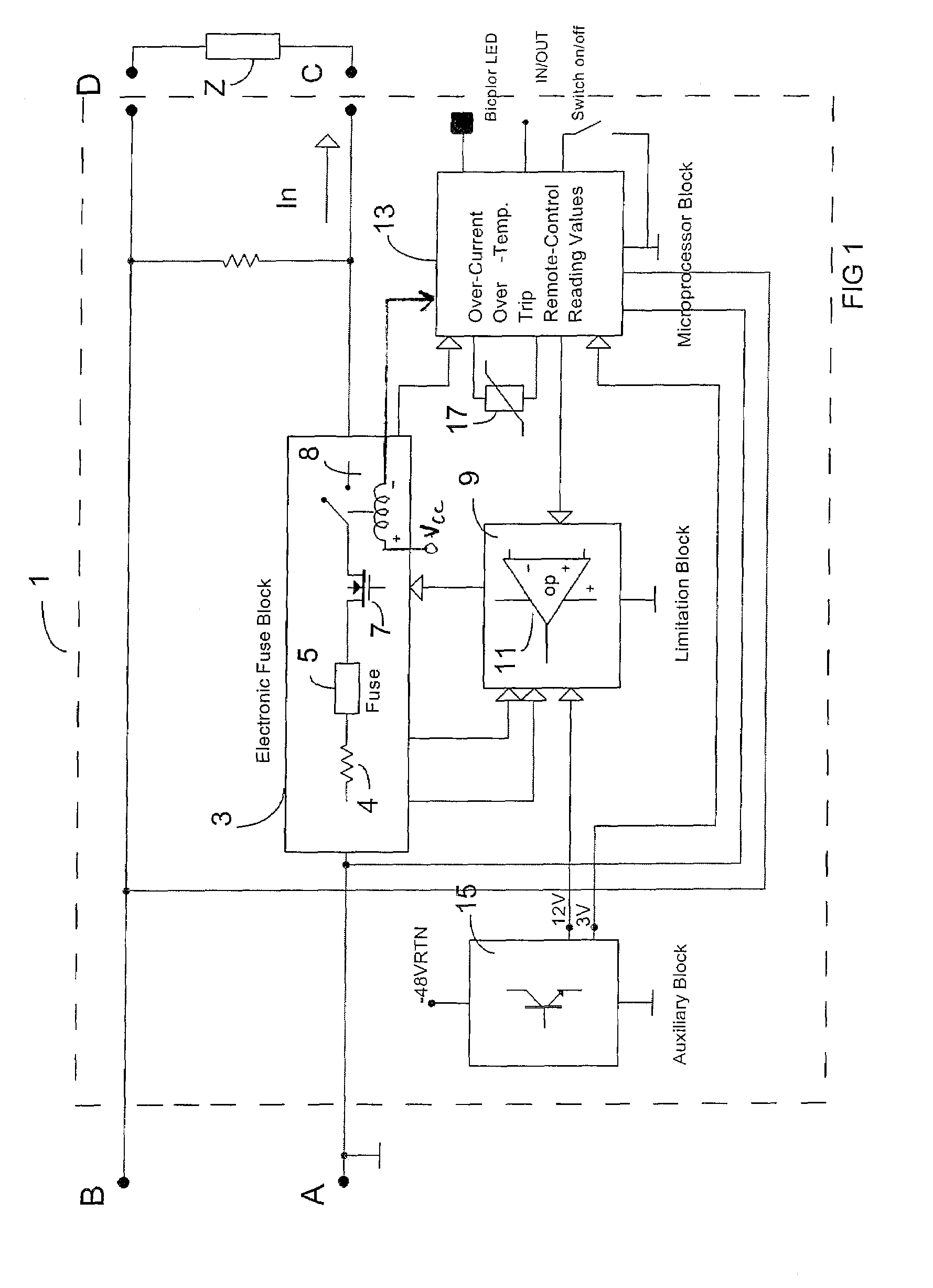 Electronic circuit breaker